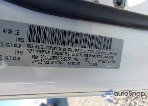 2019 Jeep Compass Sun And Wheel Fwd из США, поврежденный, VIN 3C4NJCBB3KT636677